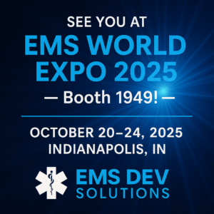 EMS World Expo 2025 booth graphic